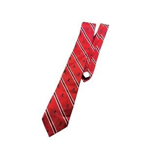 Brooks Brothers Men’s Red & Black Striped 100% Silk Necktie